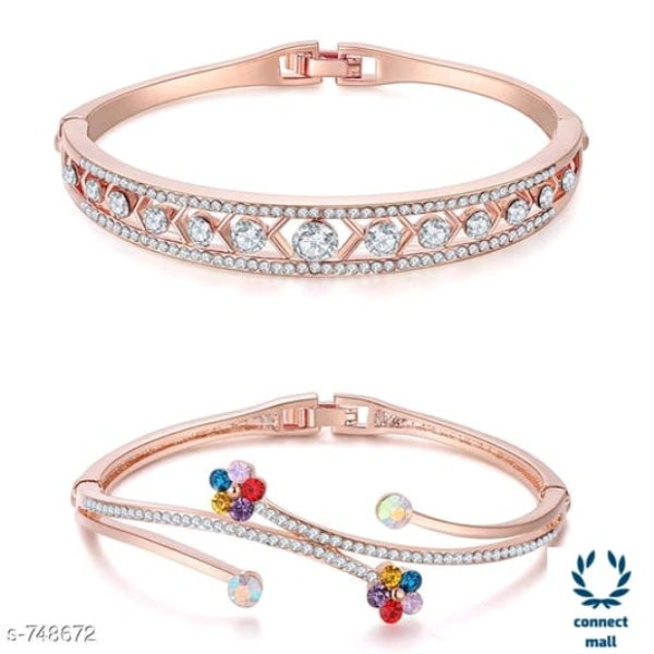 Fancy Standard Copper Bracelets - Free Size, Copper, Charm Bracellet, 2 Pieces of Pack: 1